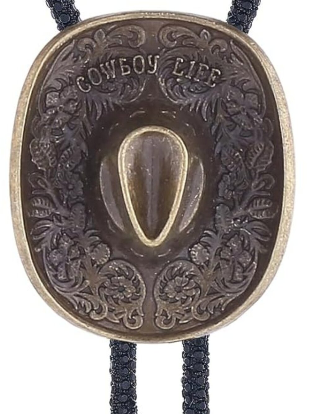NEW Horse Pendant Western Bolo Tie Necklace Cowboy Cowgirl Hat COWBOY LIFE